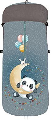 Interbaby Sacco Termico Passeggino Universale Panda Luna grigio