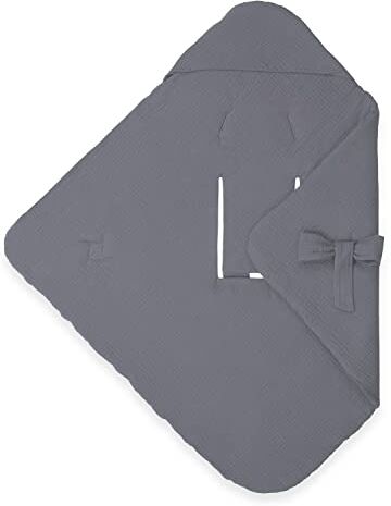 Hauck Copertina Neonato Snuggle so Cosy Copertina Neonato Cotone Universale per Seggiolino, Reboarder, Passeggino e Navicella Si Lava a 30° Grigio