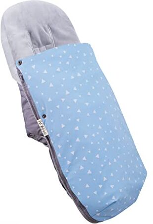 JYOKO KIDS  Universale per Passeggino,  Invernale in Pile per Passeggino, Coprigambe per Carrozzina di Bambini con Interno in Pile Extra Morbido (BLUE SPARKLES, PILE)