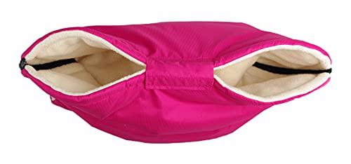 Kaarsgaren Scaldamani per passeggino, colore rosa, caldo, con fodera interna in cotone biologico, taglia universale per passeggino, jogging, rimorchio per ruota (rosa)