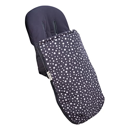 JYOKO KIDS  Universale per Passeggino,  Coprigambe per Carrozzina di Bambini in Cotone, Primavera/Mezza Stagione (WINTER SKY, COTONE)