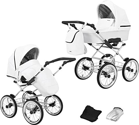 Kunert Passeggino per bambini 2 in 1 navicella carrozzina accessoti  Romantic retro 2in1 passeggini