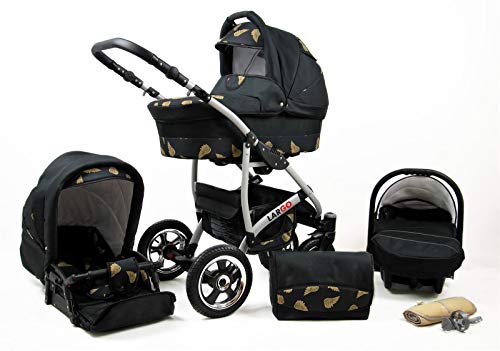 SaintBaby Passeggino Trio 3in1 2in1 Isofix Ovetto Compatto New-L-GO 2 by  Golden Wings 3in1 con Ovetto