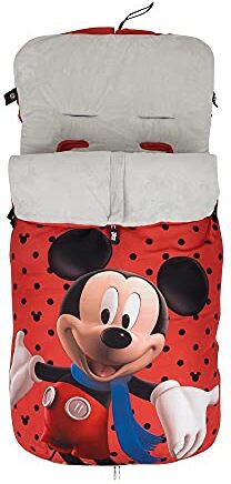 Interbaby Sacco Termico Passeggino Universale Modello: MICKEY TOPOS, rosso