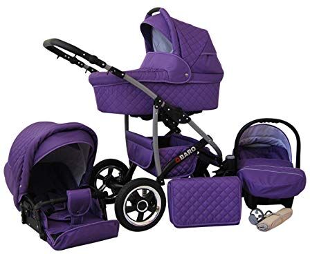 SaintBaby Passeggino Trio 3in1 2in1 Isofix Ovetto Compatto Q-Step by  lilla 2in1 Senza Ovetto