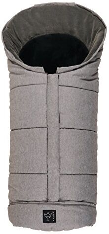 Kaiser pecore Thermo Coprigambe con inserto in pelle di agnello (Grigio Chiaro/Antracite Melange, )