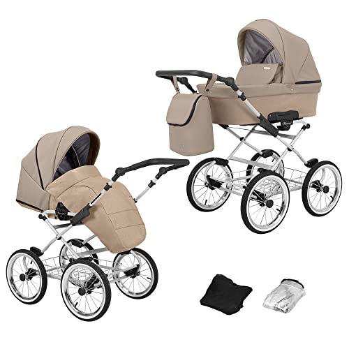 Kunert Passeggino per bambini 2 in 1 navicella carrozzina accessoti  Romantic retro 2in1 passeggini