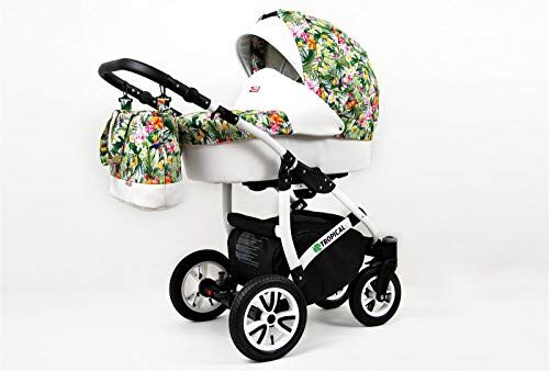 SaintBaby Passeggino Trio 3in1 2in1 Isofix Ovetto Compatto Tropic Dream by  Tropical Flowers 3in1 con Ovetto