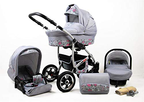 SaintBaby Passeggino Trio 3in1 2in1 Isofix Ovetto Compatto New-L-GO 2 by  Pink Owl 3in1 con Ovetto