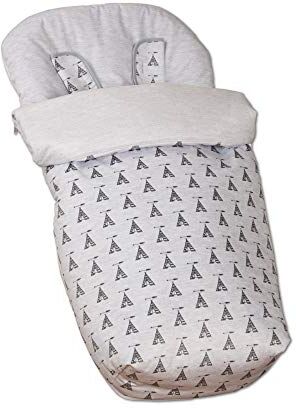 Babyline Arrow Sacco per sedia con guanti, unisex, colore: Grigio