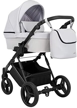 Kunert Passeggino per bambini 1 in 1 navicella carrozzina seggiolino auto  LAZZIO 1in1 passeggini (1in1, grigio eco- telaio nero)