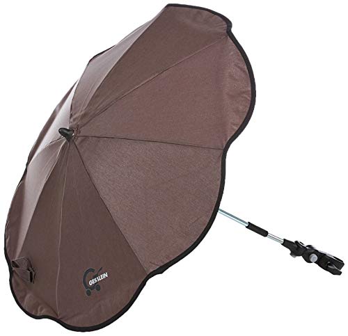 Gesslein Ombrellone parasole universale per passeggini e passeggini, diametro 70 cm, flessibile, per tubi rotondi e ovali
