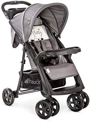 Hauck Passeggino Shopper Neo 2 Passeggino Compatto dalla Nascita fino a 25 kg Passeggino Pieghevole con 2 Portabibite, Reclinabile con Finestrina Grande Cesto Portaoggetti Winnie The Pooh