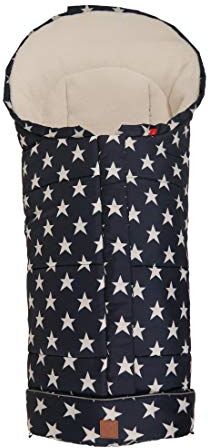 Kaiser Sacco coprigambe per passeggino Star Print Outside, colore: Blu