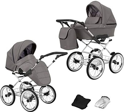 Kunert Passeggino per bambini 2 in 1 navicella carrozzina accessoti  Romantic retro 2in1 passeggini