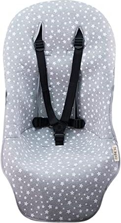 JYOKO KIDS Materassino per passeggino compatibile con Bugaboo Cameleon 3 in cotone 100% (White Star)