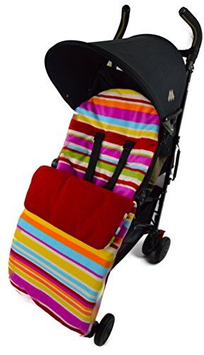 For-your-Little-One Sacco a pelo in pile/Cosy Toes compatibile con mountain Buggy Baby Duo/Duet/One/Swift Candy rosso