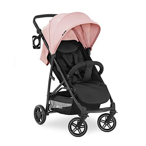 Hauck Passeggino Rapid 4R Plus Passeggino Leggero 25 kg Portata Passeggino Pieghevole Veloce con Cappotta XL UPF 50 + Passeggino Compatto, Reclinabile con Portabibite Grande Cesto Rosa