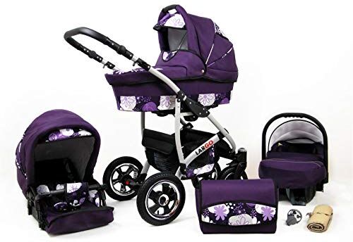 SaintBaby Passeggino Trio 3in1 2in1 Isofix Ovetto Compatto New-L-GO 2 by  lilla & fiori 3in1 con Ovetto