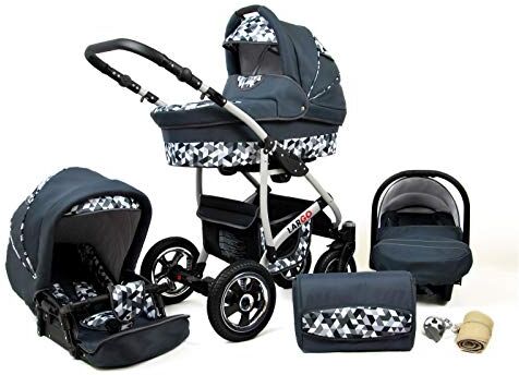 SaintBaby Passeggino Trio 3in1 2in1 Isofix Ovetto Compatto New L-Go by  Grey Geo 2in1 Senza Ovetto