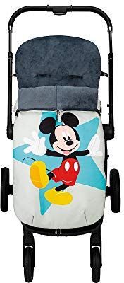 Interbaby Amazon Sacco universale per passeggino Mickey Star, Grigio