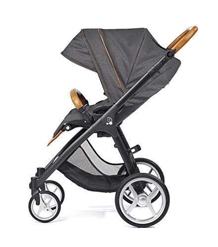 Gesslein 860000 Smiloo Fun 44011086000 Passeggino sportivo con ruote grandi in EVA, manici in ecopelle, colore: grigio melange, 860000