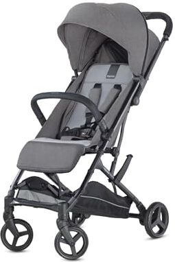 Inglesina Sketch Passeggino Leggero e Compatto, Grigio, Confortevole, fino a 17kg, Chiusura una Mano, UPF 50+