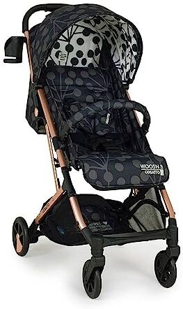 Cosatto Woosh 3 Passeggino leggero fino a 25 kg.Facile da piegare con una sola mano, compatto, manico telescopico, cestino extra large, portabicchieri, barra paracolpi e parapioggia(Lunaria Blush)