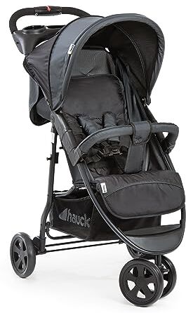 Hauck Passeggino 3 Ruote Citi Neo 2 Passeggino Leggero 25 kg Portata, Pieghevole con Una Mano Ultraleggero solo 7,5 kg Passeggino Compatto Reclinabile, dalla Nascita Grigio