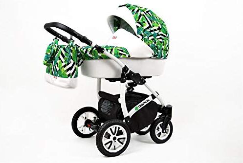 SaintBaby Passeggino Trio 3in1 2in1 Isofix Ovetto Compatto Tropic Dream by  Banana Leaf 2in1 Senza Ovetto