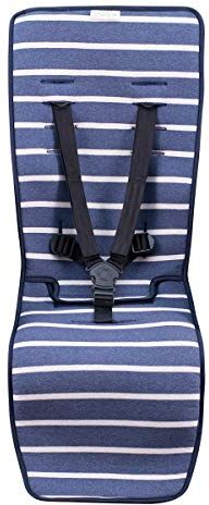 JYOKO KIDS Materassino per passeggino compatibile con Joolz y Baby Jogger City Mini, City mini GT2, City Mini Zip, City Mini Tour Y Joolz. Realizzato al 100% in cotone (Sailor Stripes)