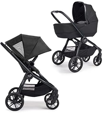 BABY JOGGER City Sights carrozzina e passeggino due in uno con seduta reversibile, sistema compatto e leggero, adatto a tutti i terreni, fino a 22 kg Rich Black