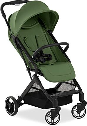 Hauck Passeggino da Viaggio Travel N Care Plus Passeggino Leggero 25 kg Portata, Maneggevole, Reclinabile e Pieghevole Ruote Grandi Posteriori con Sospensioni, Protezione UV 50+ Verde