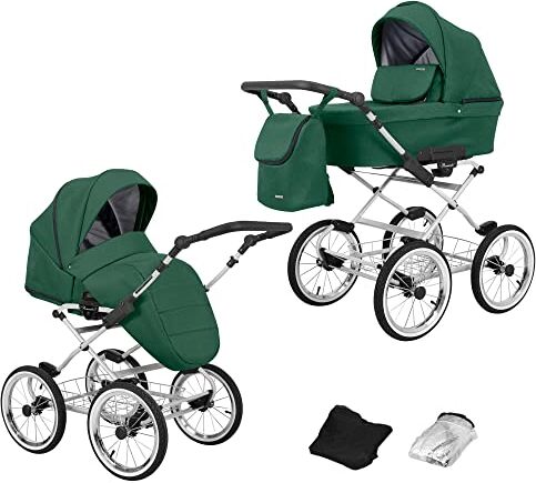 Kunert Passeggino per bambini 2 in 1 navicella carrozzina accessoti  Romantic retro 2in1 passeggini