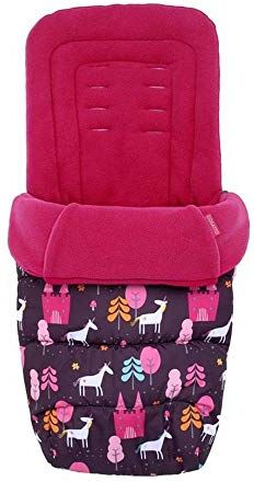 Cosatto Universal Footmuff – Cosy Toes, All Season Quilted Pushchair Liner, Washable (Unicorn Land)