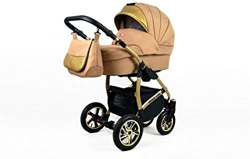 SaintBaby Passeggino Trio 3in1 2in1 Isofix Ovetto Compatto Gold-Deluxe by  Sand Pearl 2in1 Senza Ovetto