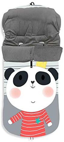 Interbaby Sacco universale Panda per passeggino, unisex