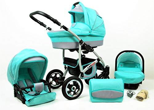 SaintBaby Passeggino Trio 3in1 2in1 Isofix Ovetto Compatto New L-Go by  Mint 3in1 con Ovetto