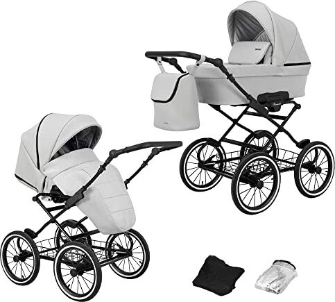 Kunert Passeggino per bambini 2 in 1 navicella carrozzina accessoti  Romantic retro 2in1 passeggini