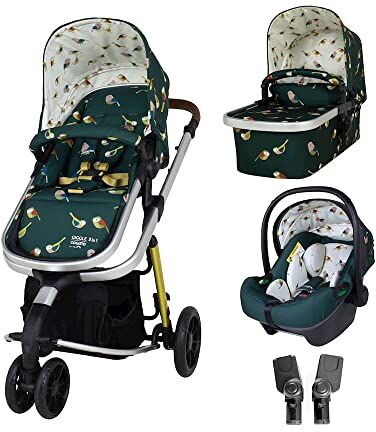 Cosatto Passeggino 3 in 1 Giggle – Carrozzina Nascita fino a 18 kg – Passeggino con Navicella, Passeggino e Seggiolino auto iSize 0+ – Auto Bambino leggero facile da piegare con protezione antipioggia