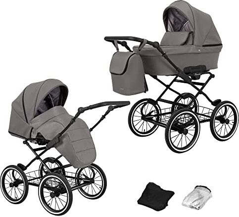 Kunert Passeggino per bambini 2 in 1 navicella carrozzina accessoti  Romantic retro 2in1 passeggini