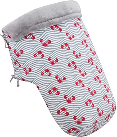 JYOKO KIDS Sacco coperta bambino copri piedi per passeggino, Fleece extra morbido per l'inverno (CRABBY, FLEECE 80 Cm)