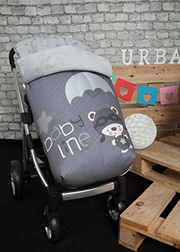 Babyline – Sacco Polar per passeggino, colore: grigio