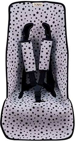 JYOKO KIDS Copertura materasso per passeggino (Black Star)