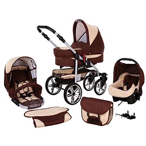 SaintBaby Passeggino Trio 3in1 2in1 Isofix Ovetto Compatto X-Car by  cioccolata & crema 2in1 Senza Ovetto