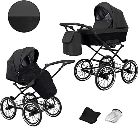 Kunert Passeggino per bambini 2 in 1 navicella carrozzina accessoti  Romantic retro 2in1 passeggini