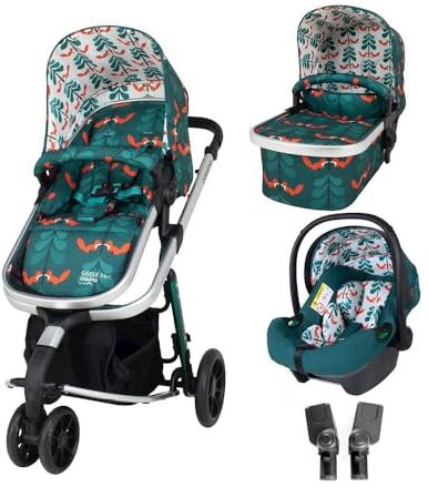 Cosatto Passeggino 3 in 1 Giggle Carrellino Bambino Nascita fino a 18 kg. Passeggino con navicella, passeggino e seggiolino auto iSize 0+. Auto bambino leggero facile da piegare con protezione