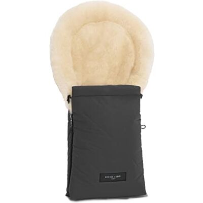 CHRIST Sacco OSLO per carrozzina in pelle di agnello medicale naturale di WERNER BABY – adatto anche per marsupi, seggiolini e passeggini (78 cm x 33 cm) – in grigio stone CHRIST Sacco OSLO per carrozzina in pelle di agnello medicale naturale di WERNER BABY – adatto anche per marsupi, seggiolini e passeggini (78 cm x 33 cm) – in grigio stone