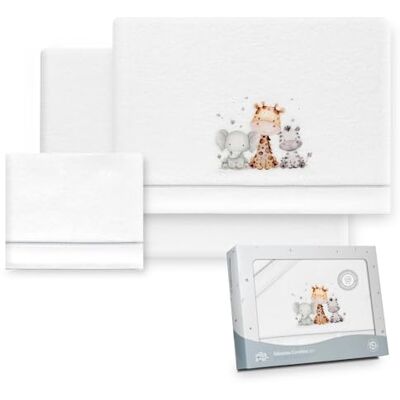 Interbaby Set di lenzuola per passeggino, 40 x 80 cm, 100% poliestere Lenzuola per culla in corallo, calda Include lenzuolo sotto con angoli, lenzuolo sopra e federa Ideale per l'inverno Interbaby Set di lenzuola per passeggino, 40 x 80 cm, 100% poliestere Lenzuola per culla in corallo, calda Include lenzuolo sotto con angoli, lenzuolo sopra e federa Ideale per l'inverno