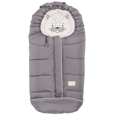 Nuvita Moovo by 9605 Junior Cuccioli Sacco Universale per Passeggino con Animaletti Perfetto per Bambini da 6 a 36 Mesi (100 cm) Resistente al Freddo fino a -13°C Grigio Chiaro Nuvita Moovo by 9605 Junior Cuccioli Sacco Universale per Passeggino con Animaletti Perfetto per Bambini da 6 a 36 Mesi (100 cm) Resistente al Freddo fino a -13°C Grigio Chiaro